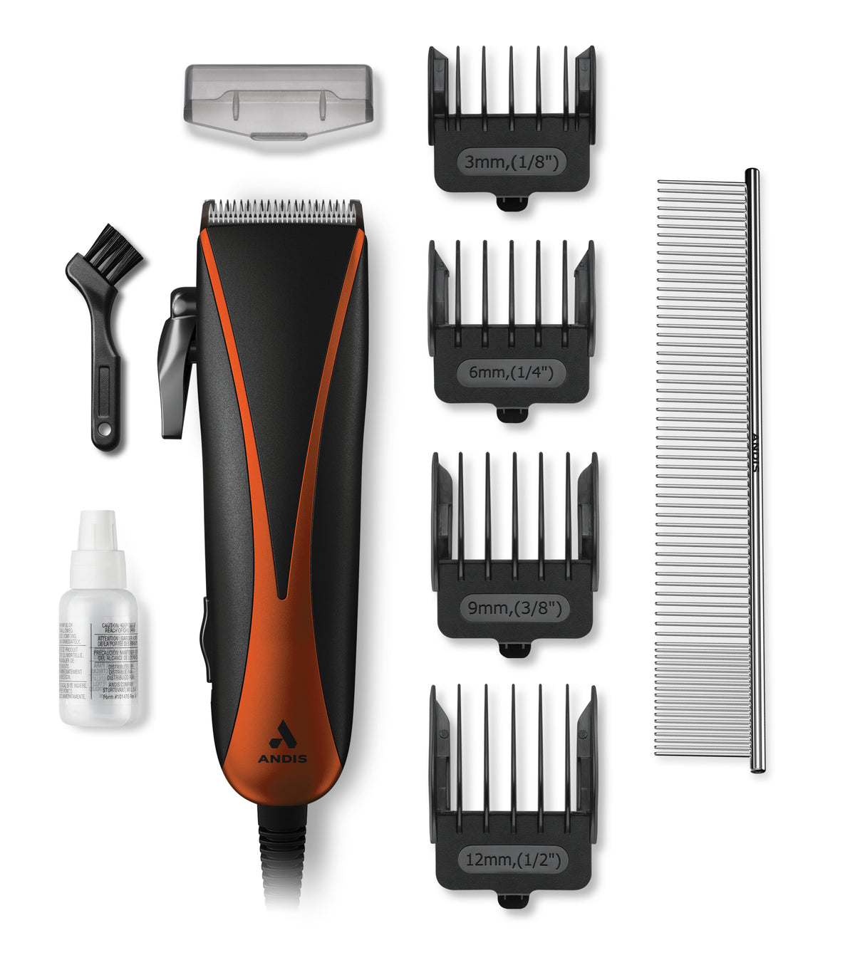 Andis EasyClip Starter Adjustable Clipper Kit for small animal (Dog & Cat), Orange — product image 6
