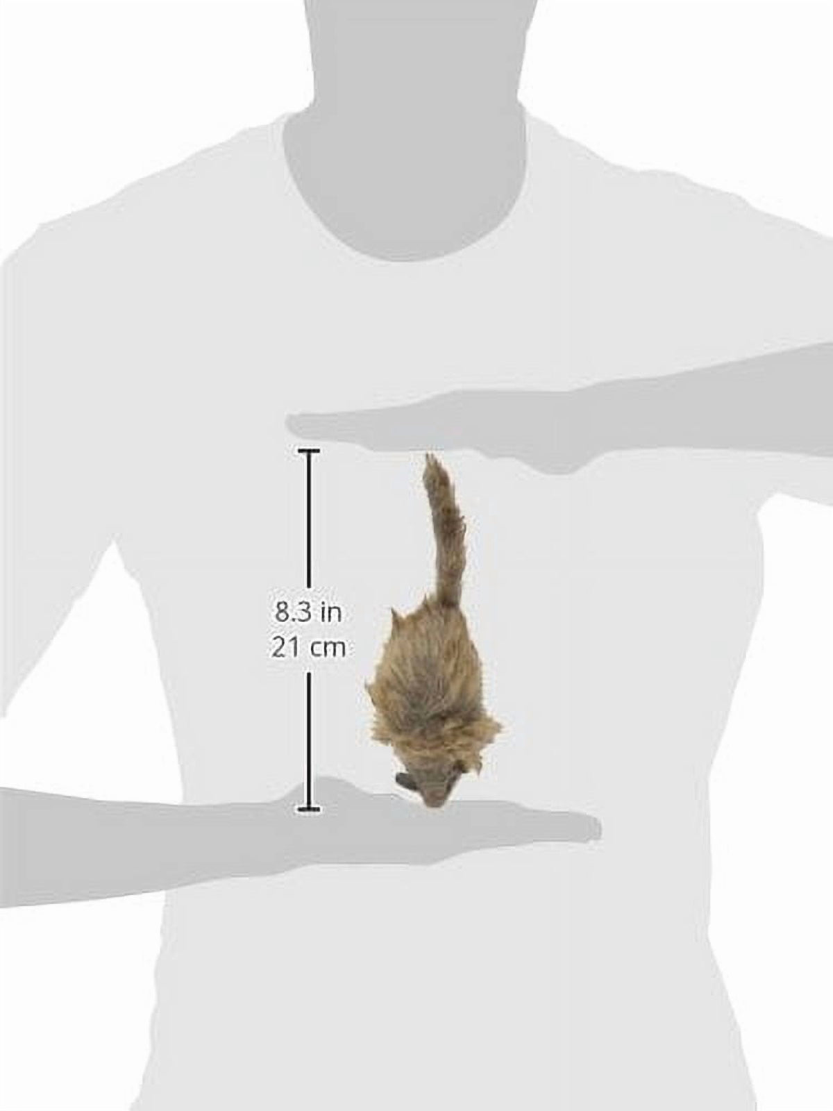 Ethical SPOT Shaggy Plush Giant Mouse - Cat Toy, Fuzzy Mice with Catnip and Rattle Toy for Indoor Cats and Kittens, Perfect Size for Pouncing on, Chasing, Hunting - 8.5in, 1 Piece C42 — product image 3