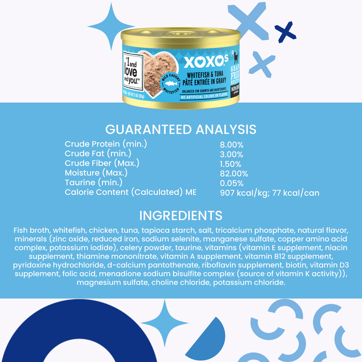 "I and love and you" XOXOs, Whitefish, and Tuna Pate' Canned Wet Cat Food — product image 8