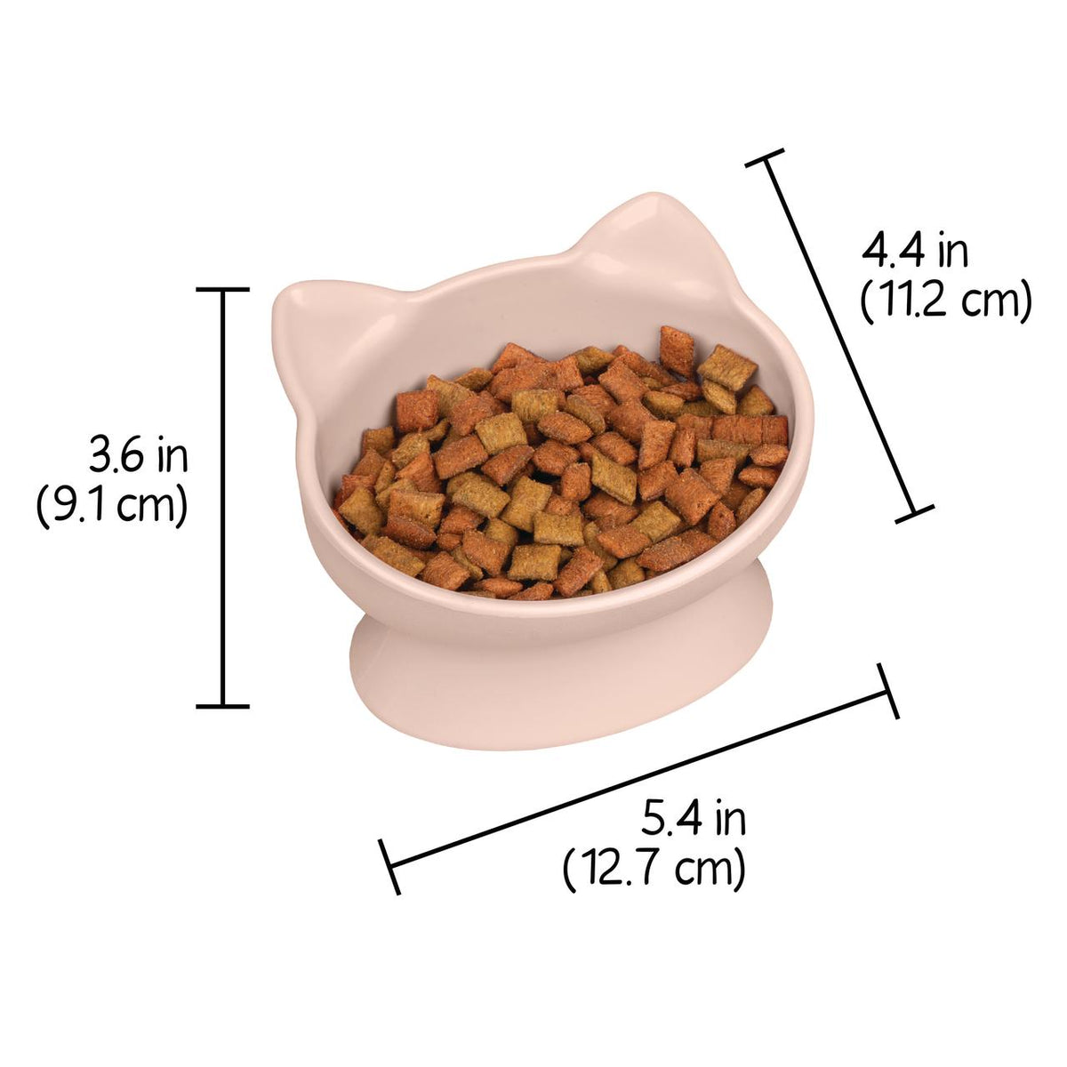 Kitty City Plastic Raised Cat Ear Bowls, Multicolored, 2 Pack Set — product image 6