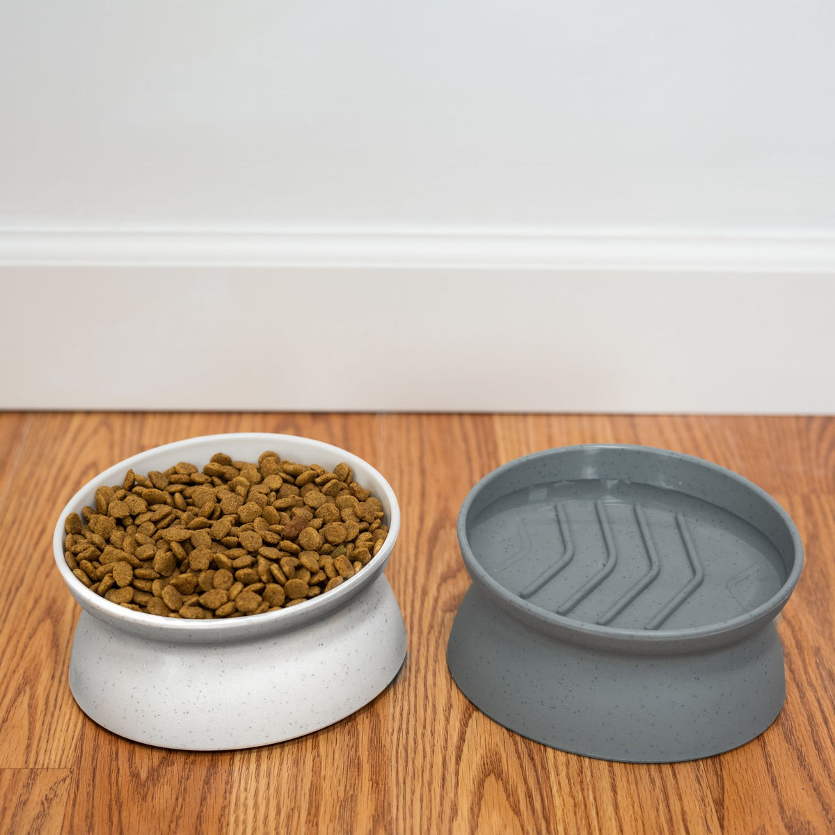 Kitty City Raised Slow-Eat Cat Bowls, Whisker-Friendly Elevated Feeding Set, 2-Pack, Small — product image 5