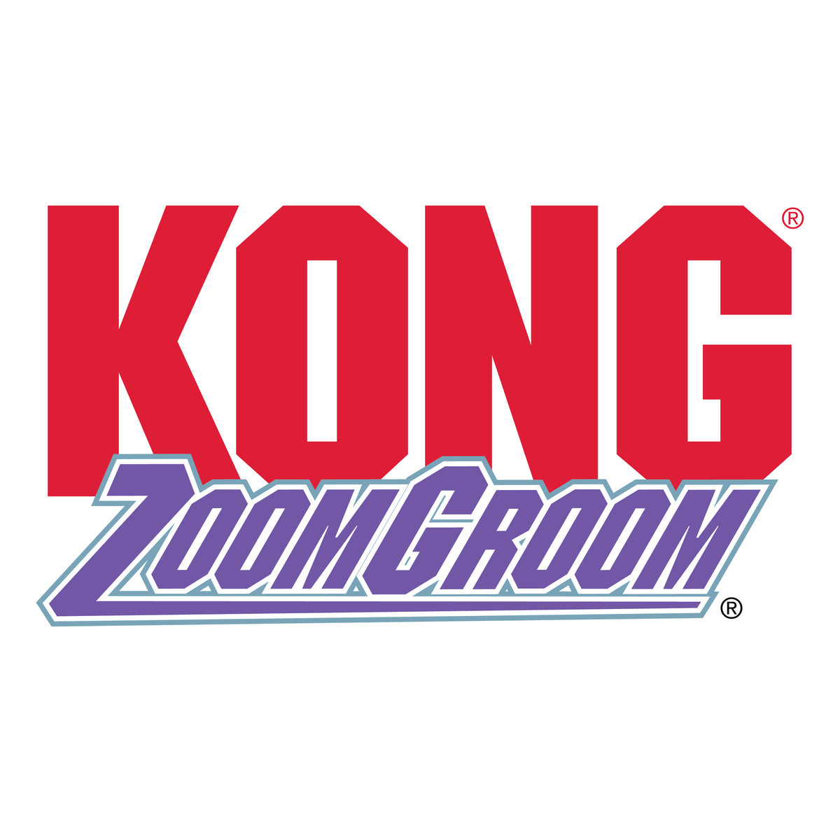 KONG® ZoomGroom Cat Grooming Brush, Reduces Hairballs, Purple — product image 6
