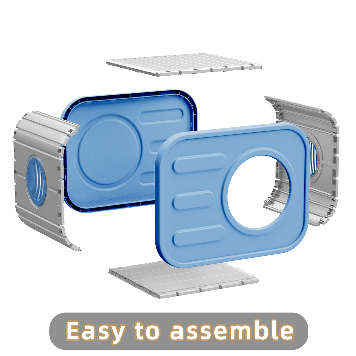 MAYEERTY Compact Cat House, Shatter-Resistant Cat Bed with Spacious Interior, No Tools Assembly — product image 7