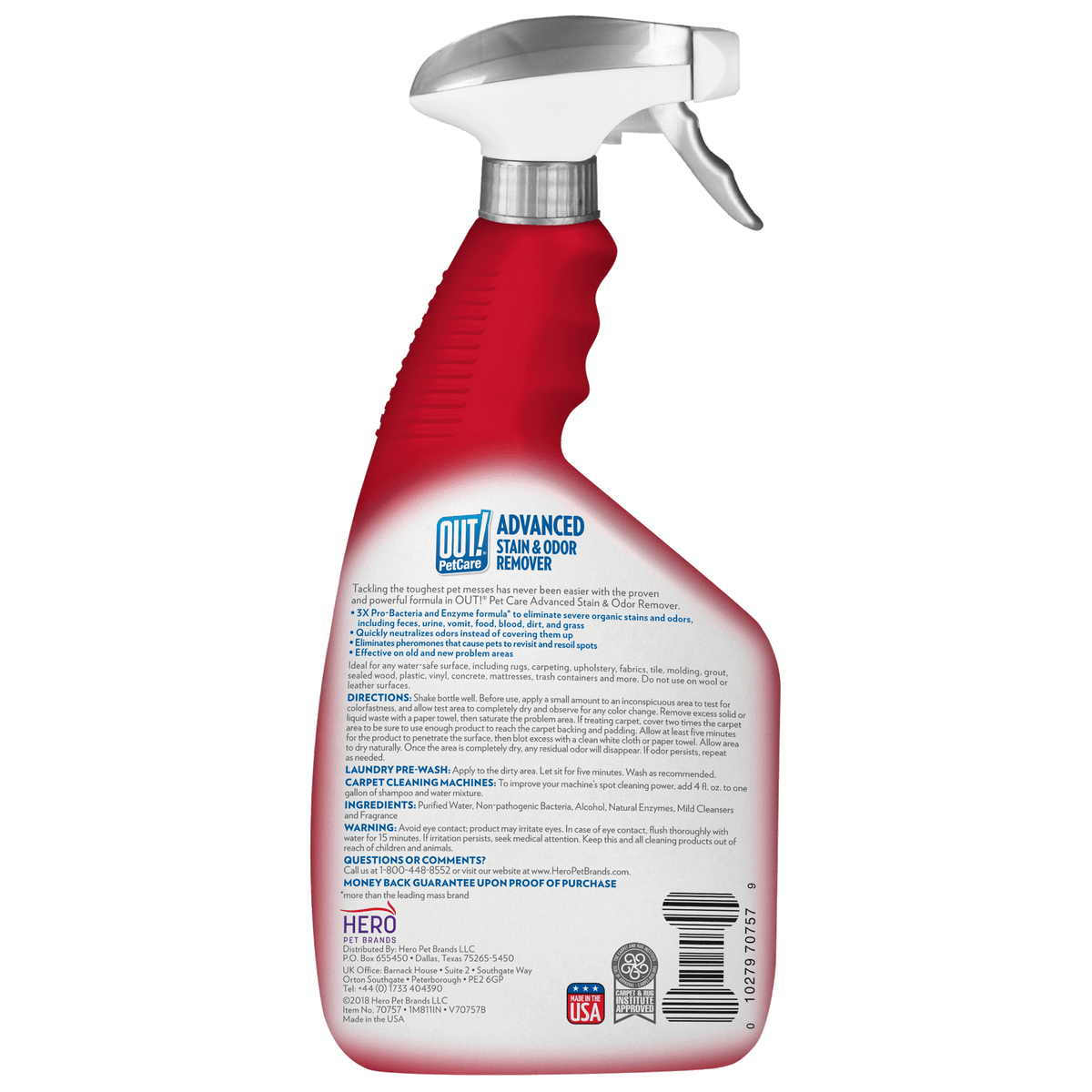 Out Advanced Pro-Bacteria Dog and Cat Stain and Odor Remover - 32oz. — product image 7
