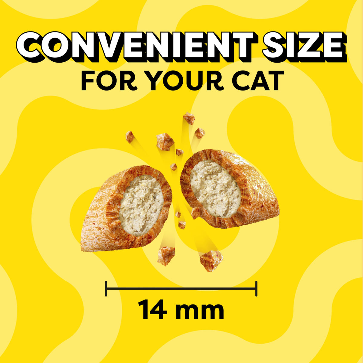 Temptations Jumbo Stuff Savory Salmon Flavor Crunchy And Soft Treats For Cats, 14 Oz Tub — product image 10