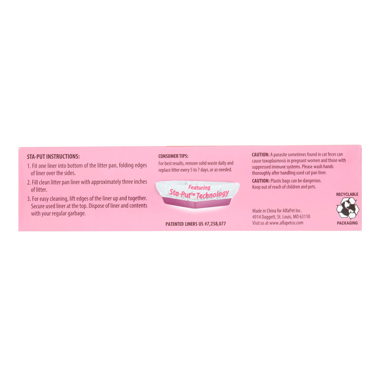 (2 pack) Alfapet, Kitty Cat Elastic Litter Box Liners, 10 Count — product image 5