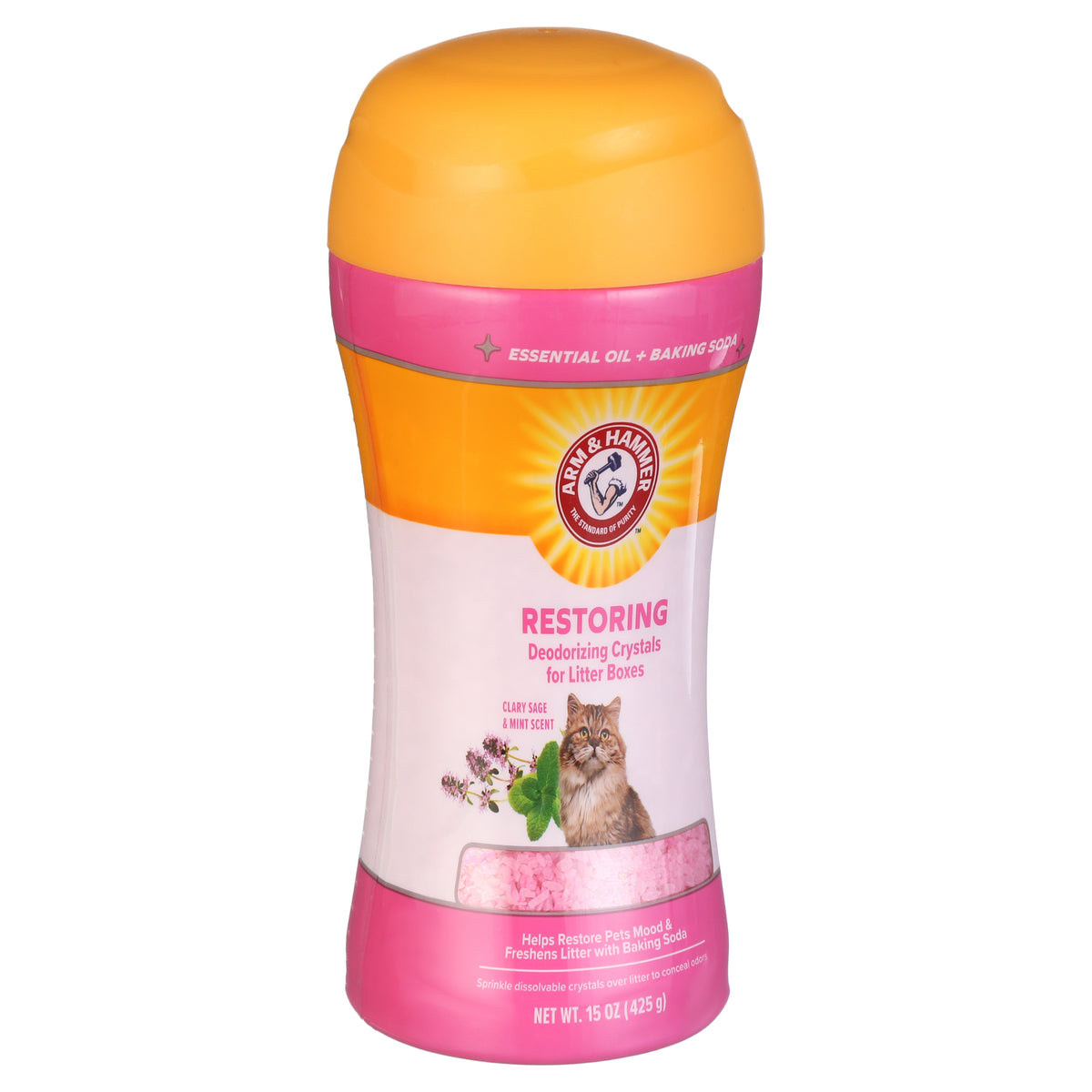 (2 pack) Arm & Hammer Deodorizing Cat Litter Crystals for Litter Boxes, Clary Sage & Mint Scent 15 oz. — product image 7