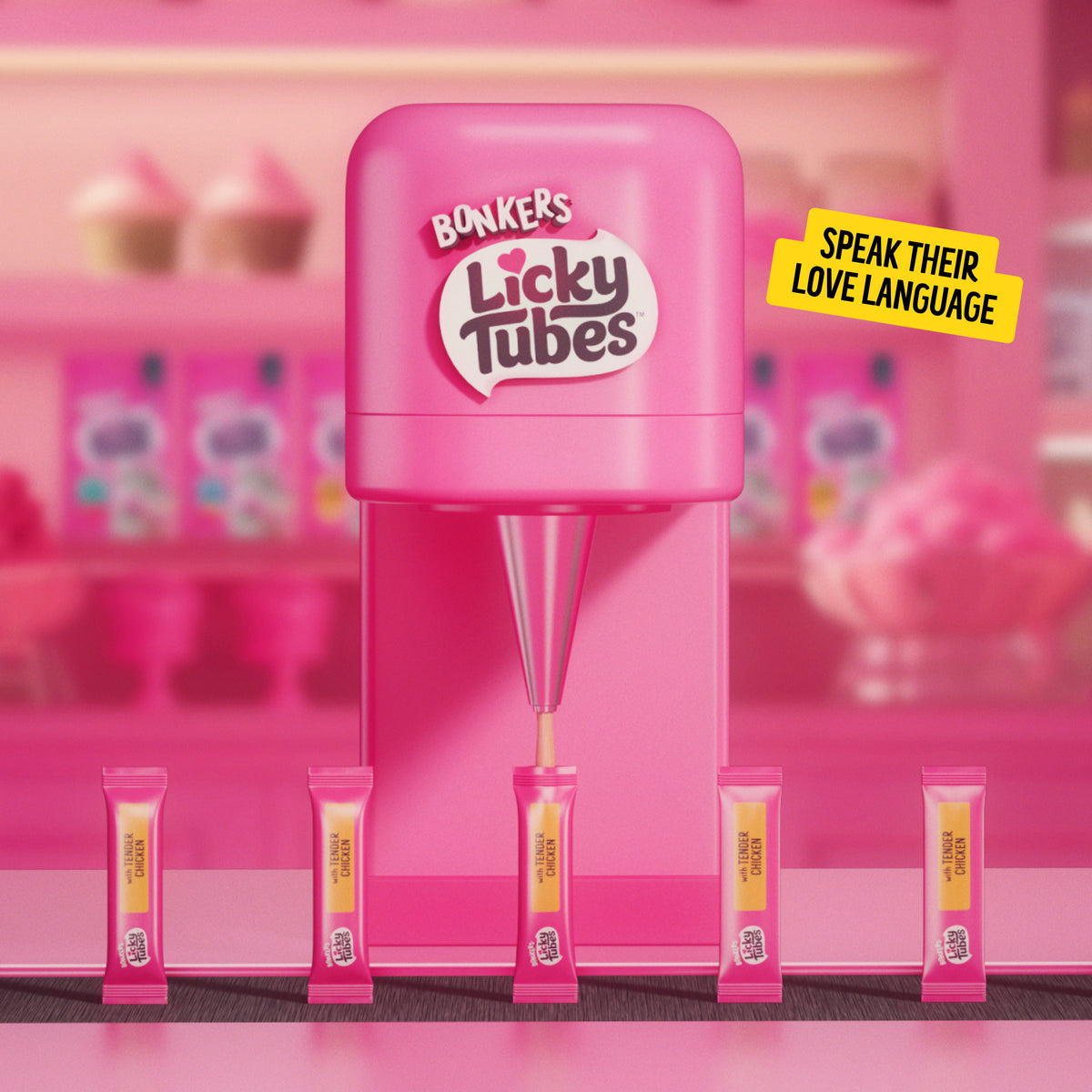 (2 pack) BONKERS Licky Tubes Tuna Flavored Wet Lickable Treats for Cats, 4 Pack — product image 10