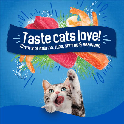 (2 pack) Purina Friskies Dry Cat Food Seafood Sensations with Salmon, Tuna, and Shrimp Flavors, 3.15 lb Bag — product image 5