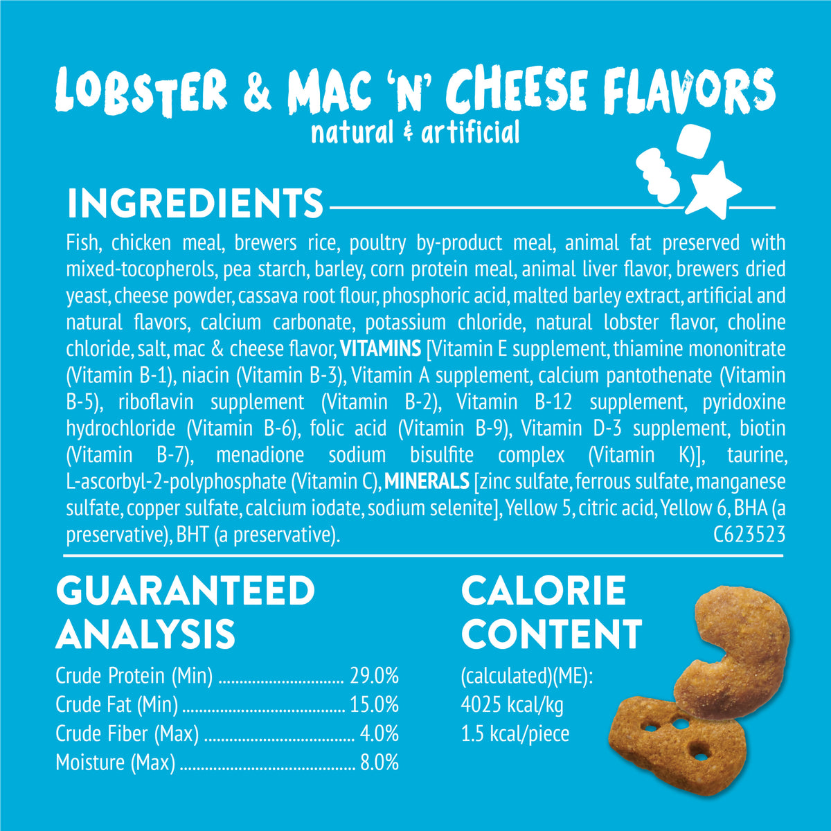 (2 pack) Purina Friskies Party Mix Lobster and Mac 'N' Cheese Flavor Treats for Cats, 6 oz Bag, 6 Pack — product image 7