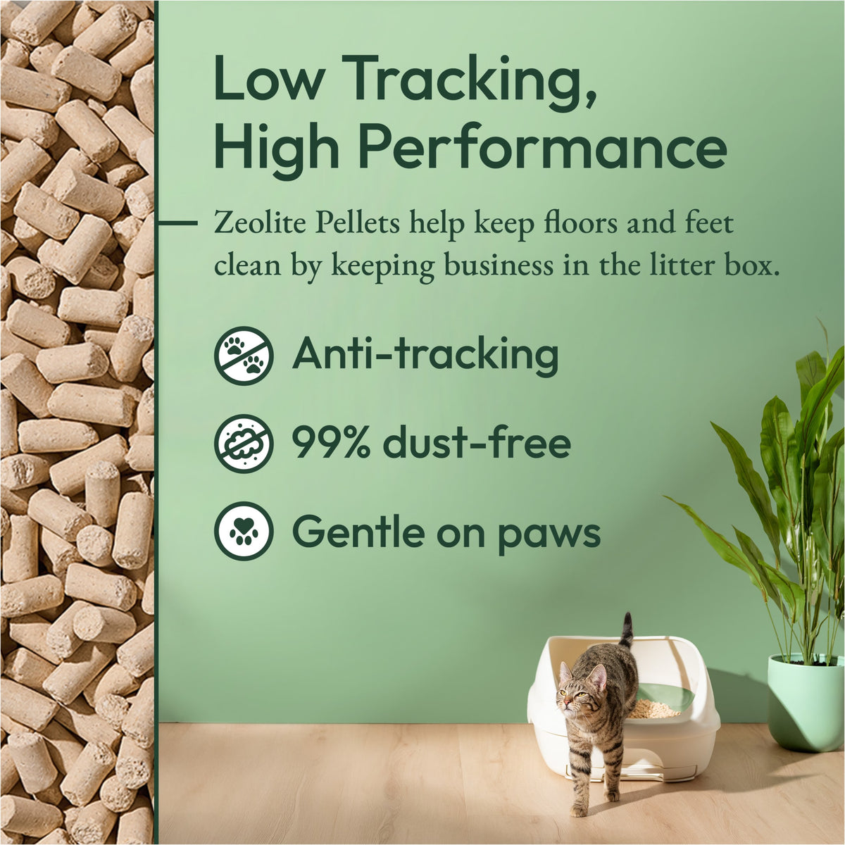 (2 pack) Purina Tidy Cats Breeze Unscented 99.9 Percent Dust Free, Multi Cat, Zeolite Pellet Cat Litter Refill — product image 6