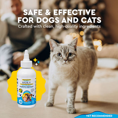 (2 pack) RADIUS Probiotic Dental Care Water Additive, Clean and Protect Teeth, 4 oz Recycled Bottle, for Dogs and Cats — product image 10