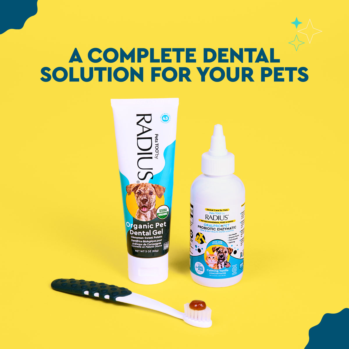 (2 pack) RADIUS Probiotic Dental Care Water Additive, Clean and Protect Teeth, 4 oz Recycled Bottle, for Dogs and Cats — product image 9