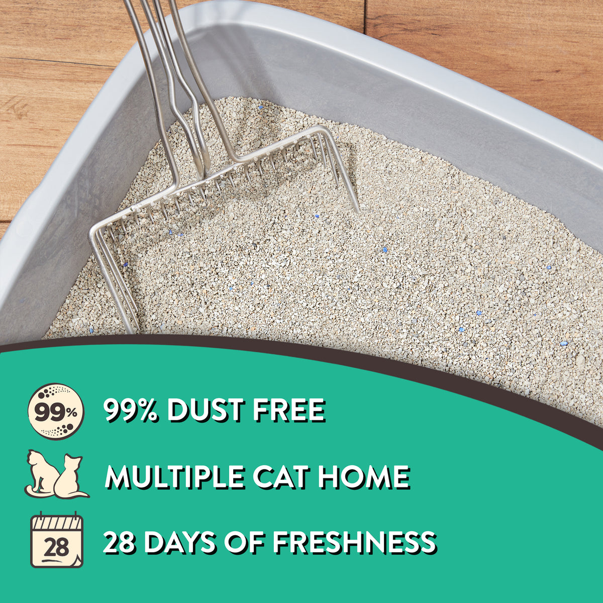 (2 pack) Special Kitty Tight Clumping Clay Cat Litter, Fresh Scent, 20 lb Jug, 1 Count — product image 5