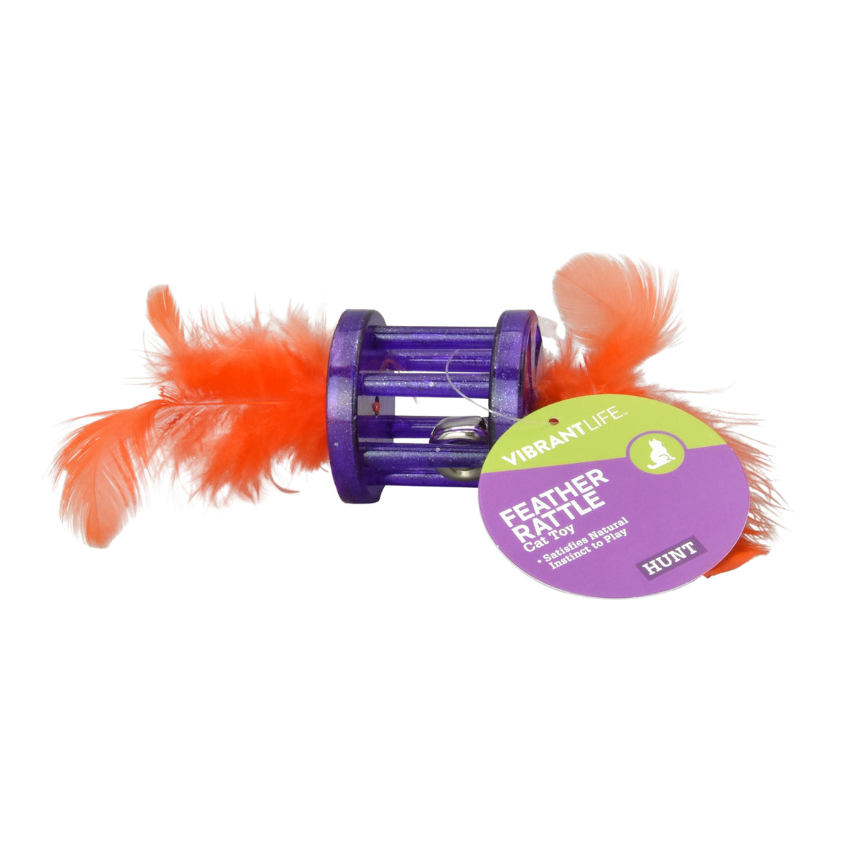 (2 pack) Vibrant Life Feather Rattle Cat Toy, 1 Count, Assorted Colors — product image 5