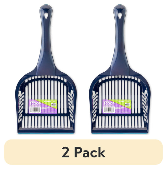 (2 pack) Vibrant Life Large Cat Litter Scoop, Blue, 1 Count