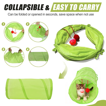 21Pcs Cat Toys Kitten Toys, Interactive Kitten Toys for Indoor Cats, Variety Catnip Toys with Collapsible Cat Tunnel, Cat Toy Balls, Cat Wand — product image 3