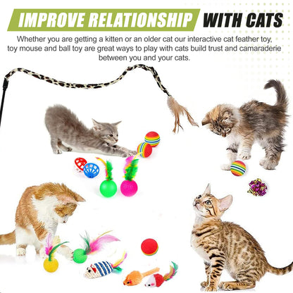 21Pcs Cat Toys Kitten Toys, Interactive Kitten Toys for Indoor Cats, Variety Catnip Toys with Collapsible Cat Tunnel, Cat Toy Balls, Cat Wand — product image 5