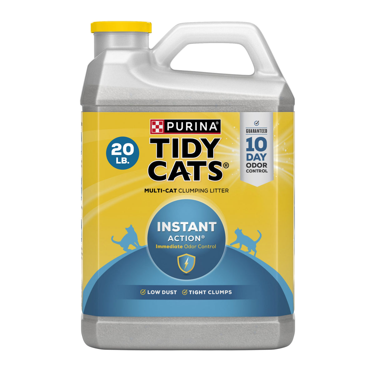 (3 pack) Purina Tidy Cats Instant Action Clumping Cat Litter, Floral Scent, 20 lb Jug — product image 2