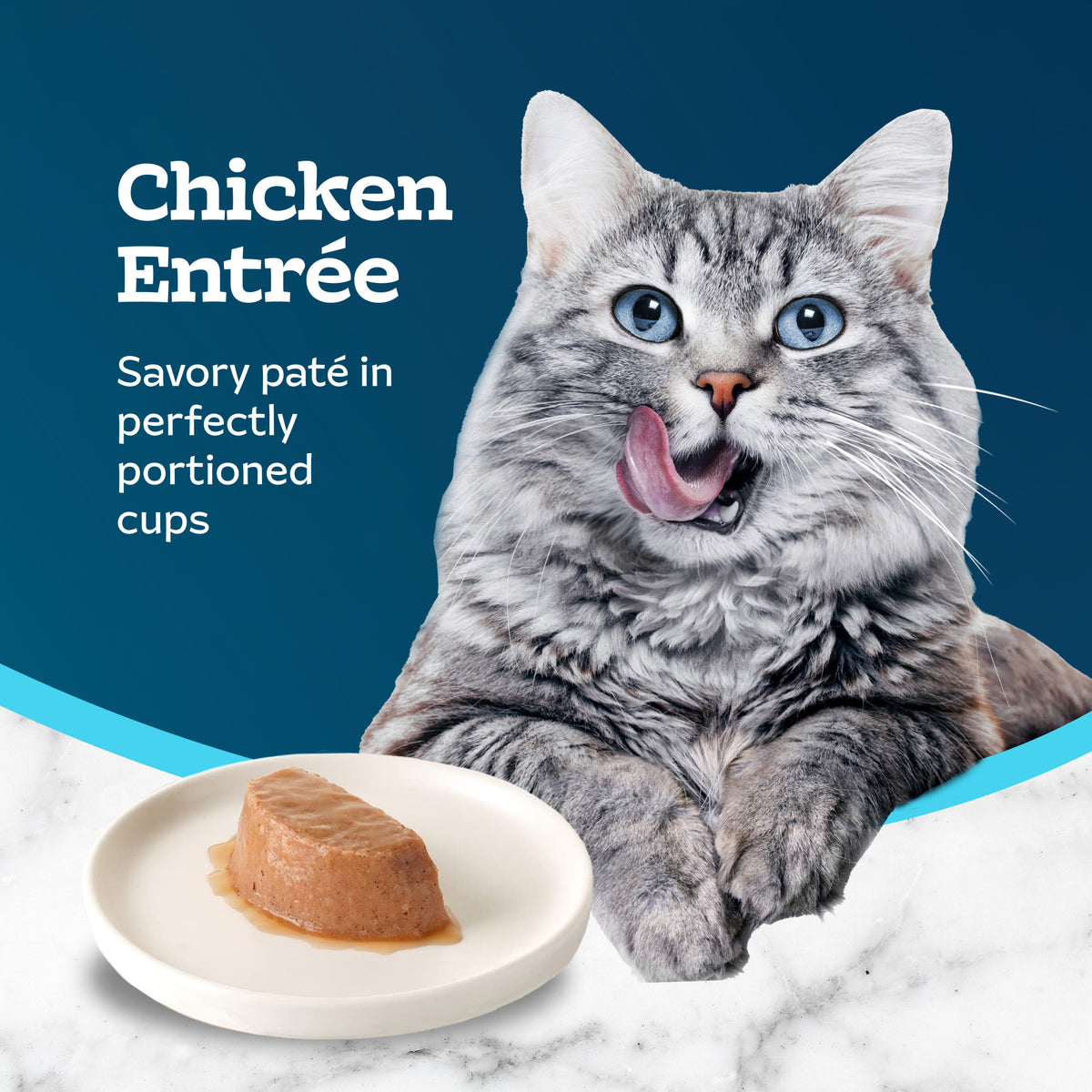 (6 pack) Blue Buffalo Tastefuls Spoonless Singles Wet Cat Food Paté, 2.6-oz. Twin Pack, Chicken — product image 5