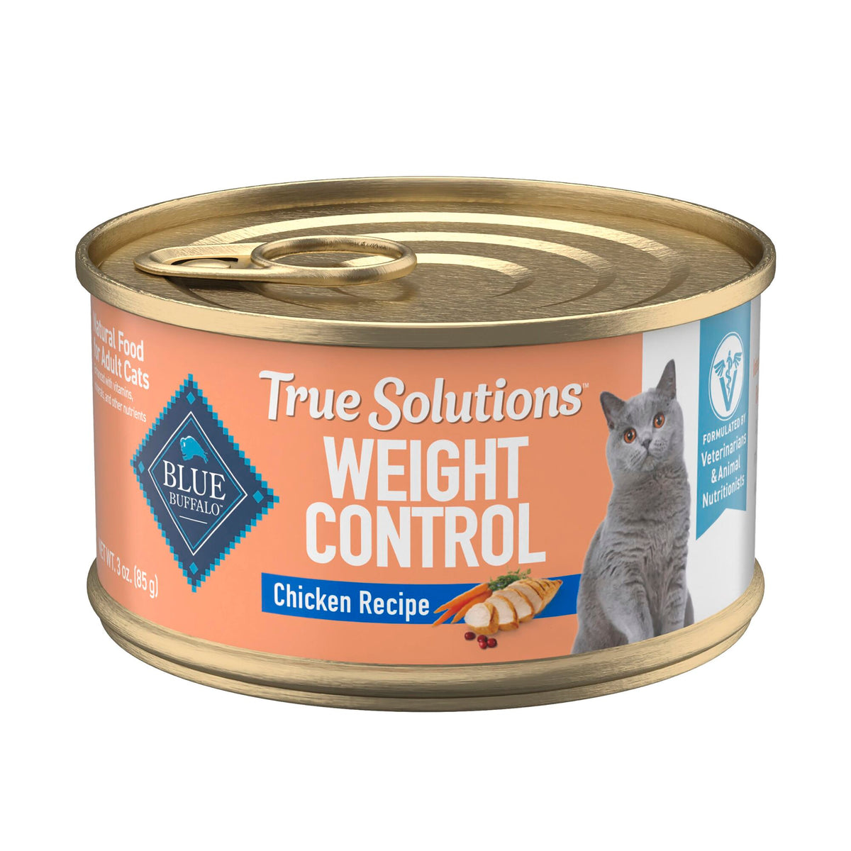 (6 pack) Blue Buffalo True Solutions Weight Control Wet Cat Food, 3-oz. Can — product image 2