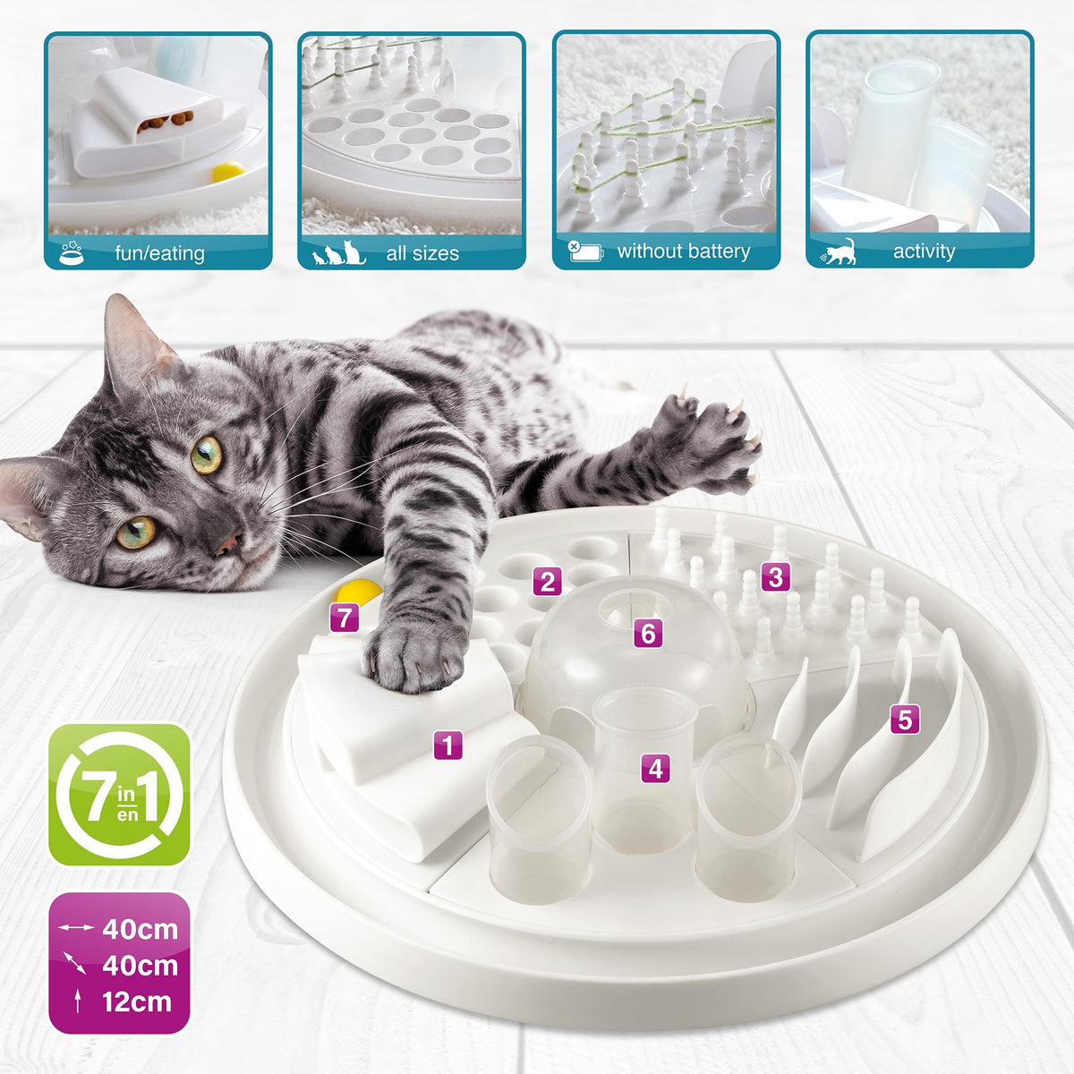 7-In-1 Deluxe Cat Activity Center — product image 2