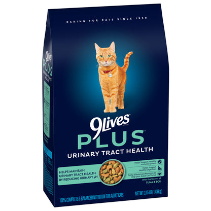 9Lives PLUS Urinary Tract Health Dry Cat Food, 3.15 lb. Bag — product image 10