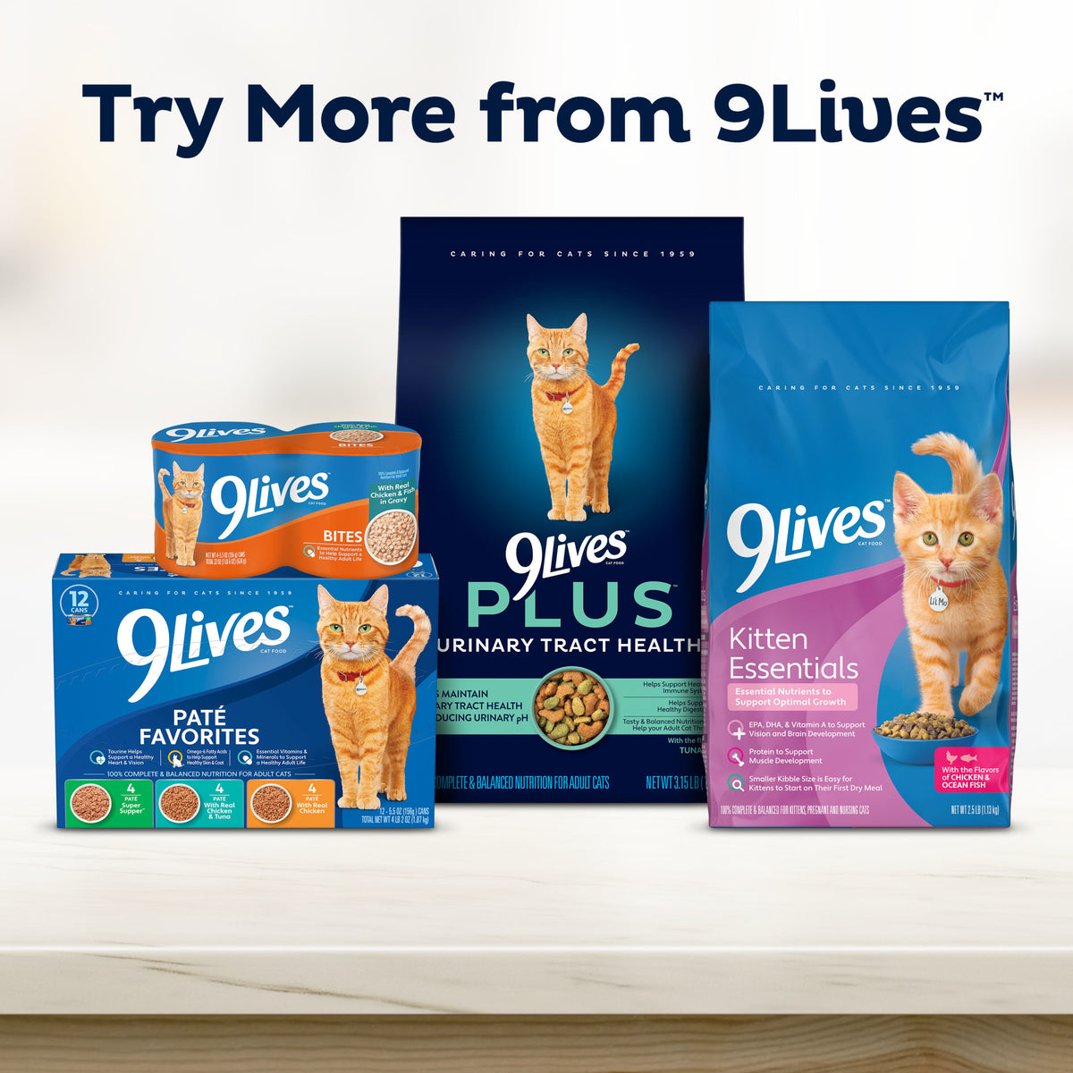 9Lives PLUS Urinary Tract Health Dry Cat Food, 3.15 lb. Bag — product image 7