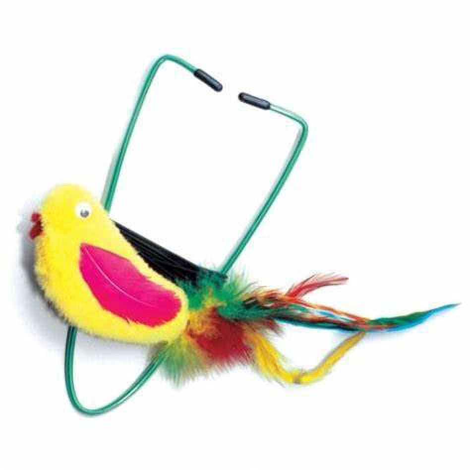 A-door-able Bouncing Feather Bird Cat Toy — product image 4