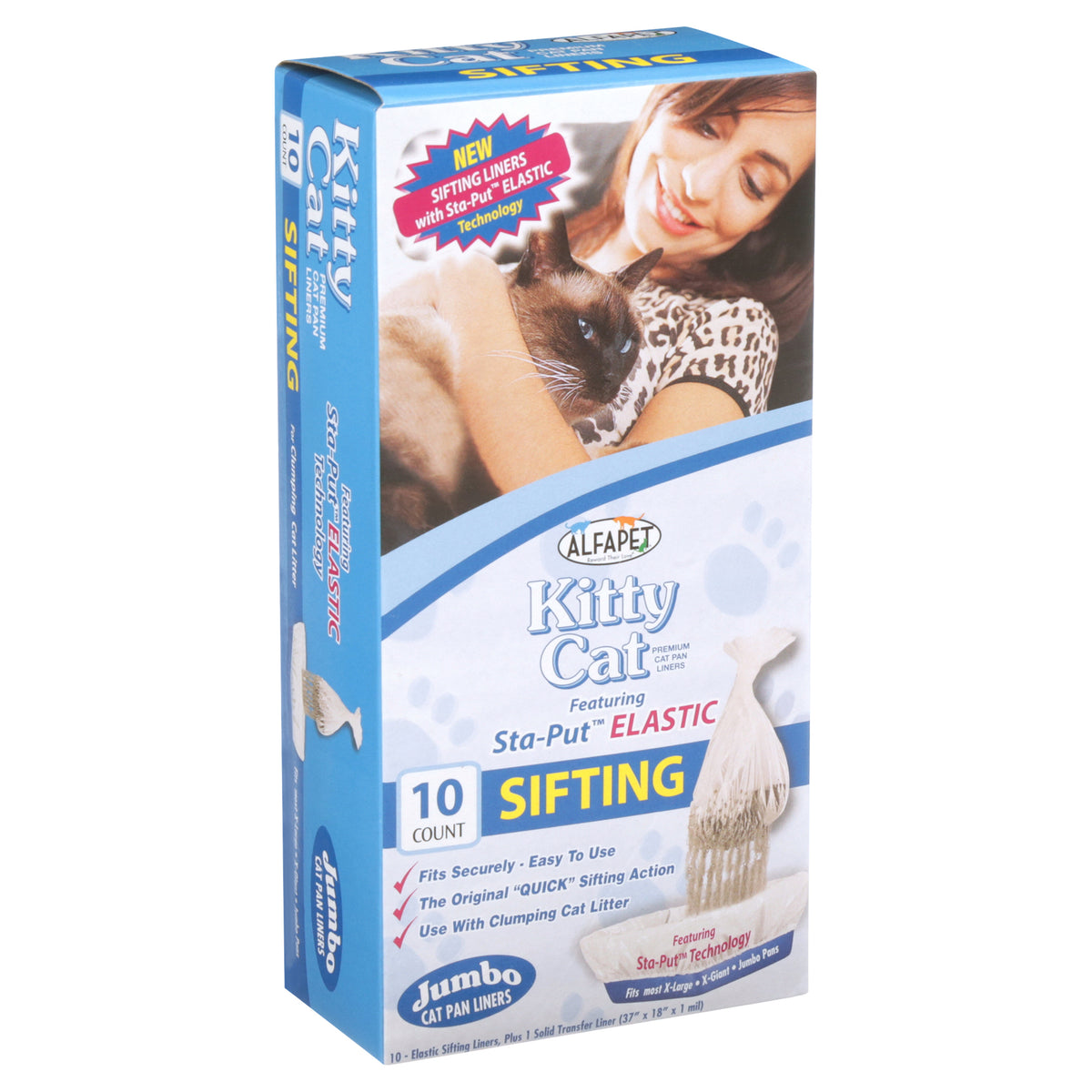 Alfa Pet Sta-Put Elastic Sifting Cat Pan Liners for Easy Cleaning — product image 2