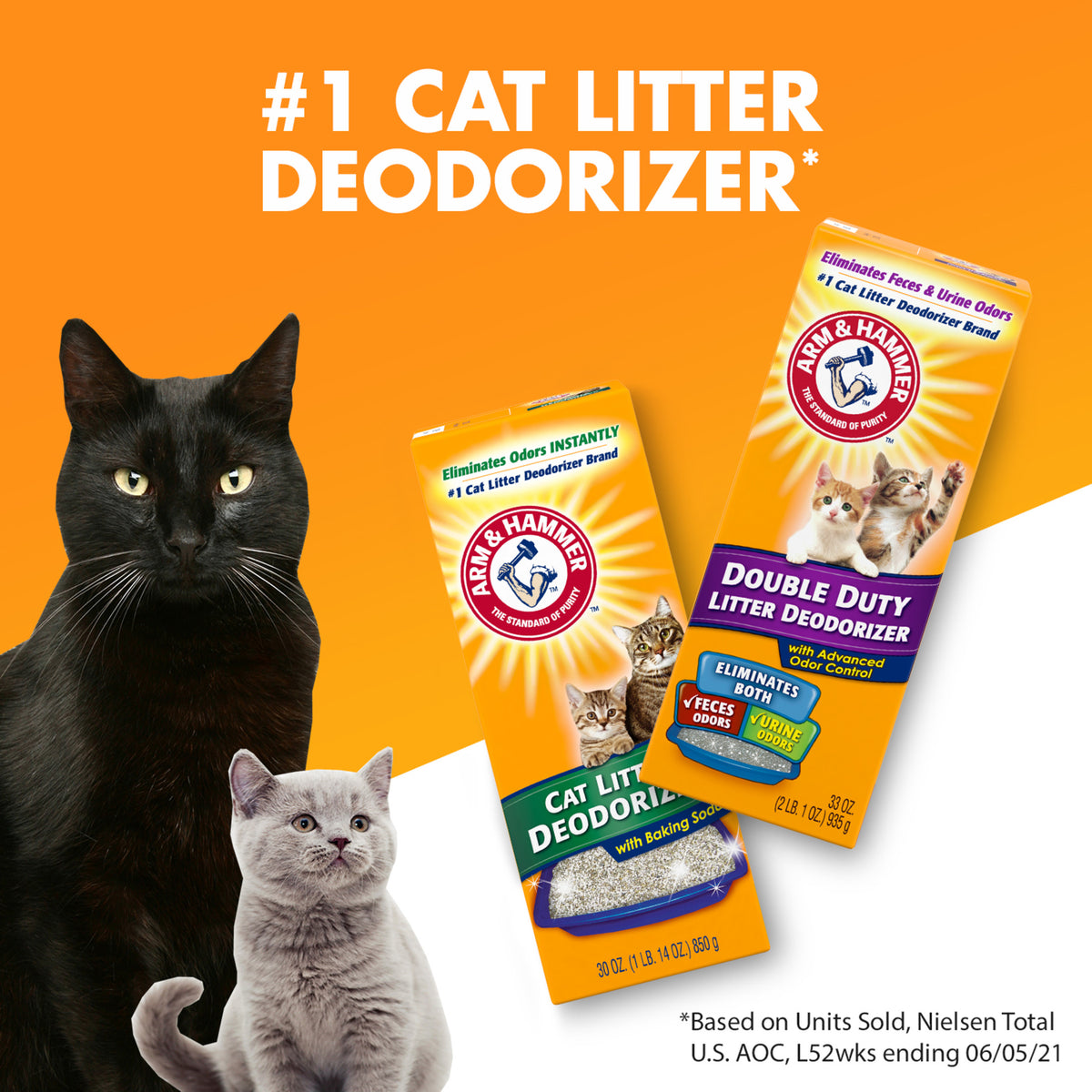 ARM & HAMMER Cat Litter Deodorizer Double Duty, 42.6OZ — product image 2