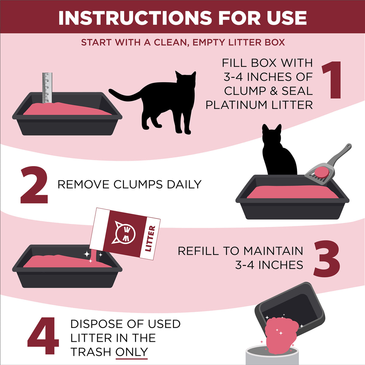 ARM & HAMMER Clump & Seal Platinum Clumping Cat Litter, 24/7 Odor Control, Scented, 27.5 lbs — product image 6
