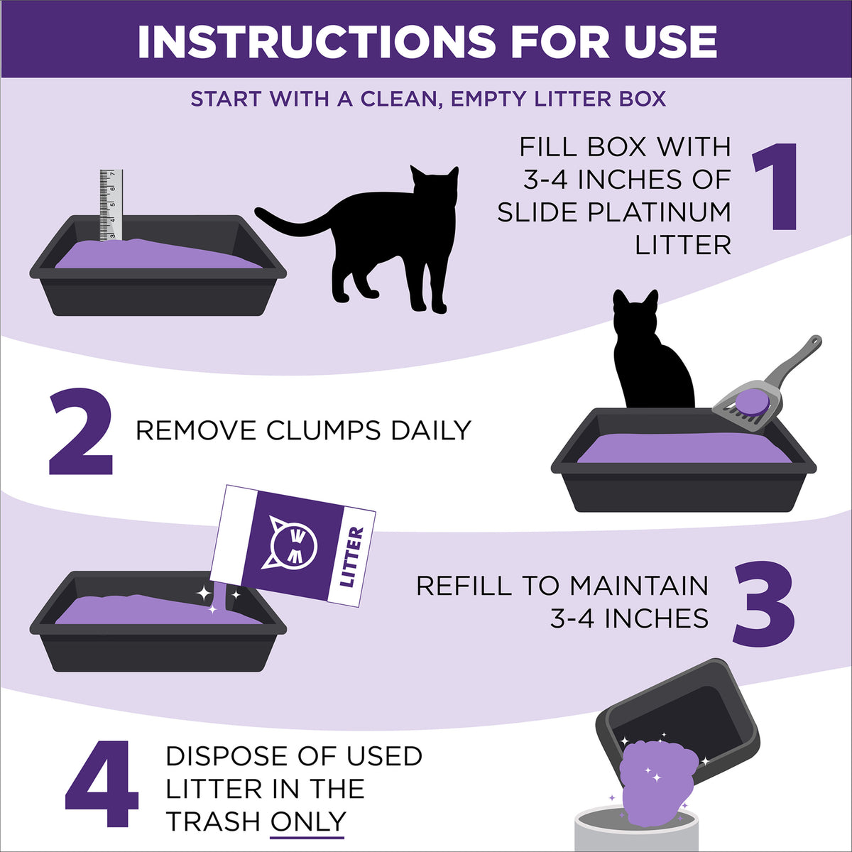Arm & Hammer Platinum Slide Easy Clean Clumping Multi-Cat Litter, 37 lb — product image 7