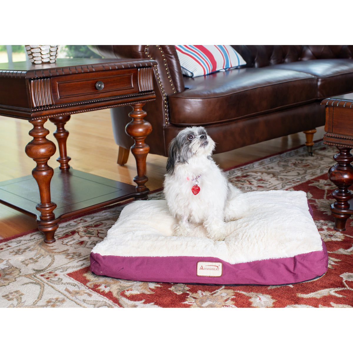 Armarkat Pet Bed Mat 28 by 22 by 5, M02HJH/MB-Medium, Ivory — product image 4