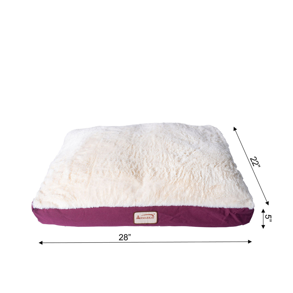 Armarkat Pet Bed Mat 28 by 22 by 5, M02HJH/MB-Medium, Ivory — product image 5