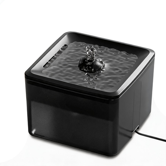 Automatic Pet Water Fountain, Ultra Quiet Circulating Drinking System with Fresh Flowing Water for Hydrated Cats Dogs, Black/3800ml