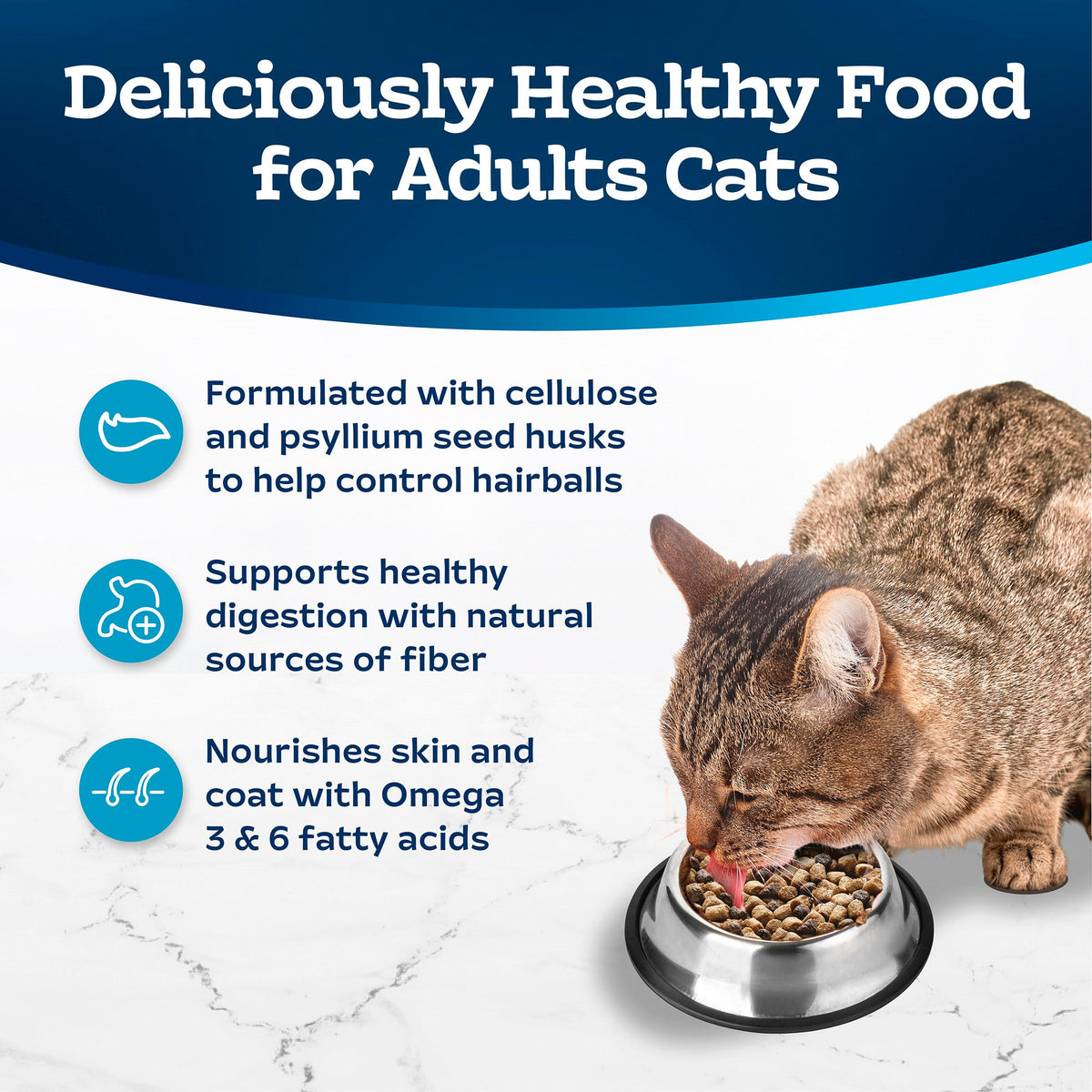 Blue Buffalo Tastefuls Adult Cat Hairball Control Dry Food, Chicken & Brown Rice, 5lb — product image 4