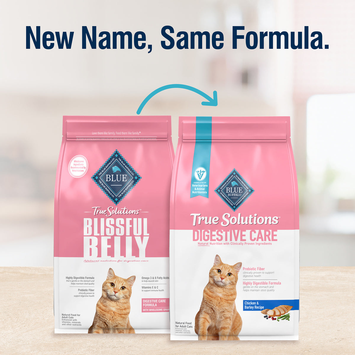 Blue Buffalo True Solutions Digestive Care Natural Dry Cat Food, Chicken, 11-lb. Bag — product image 2
