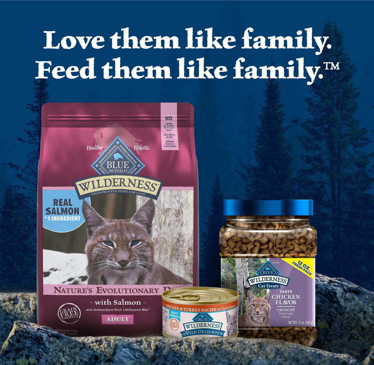 Blue Buffalo Wilderness Natural High Protein Dry Food for Adult Cats, Salmon, 4-lb Bag — product image 9