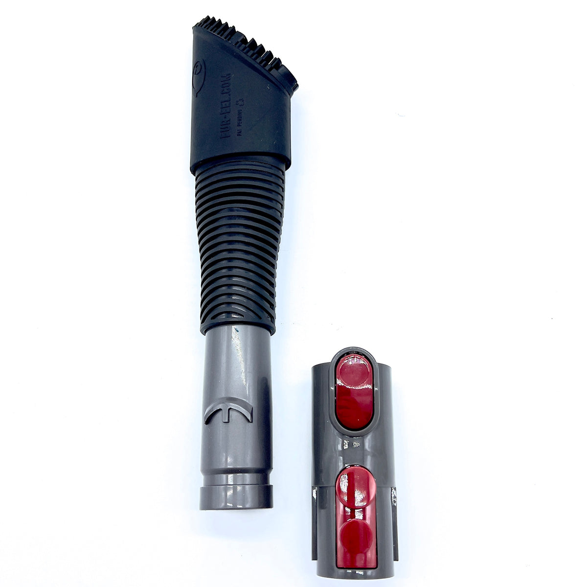 Buff Brite: Fur Eel Pro & Fang Dyson Adapter - Pet Hair Remover Vacuum Attachment, Dog & Cat Grooming & Cleanup Tool, Clip-On Head, Carpet-Home-Car — product image 5
