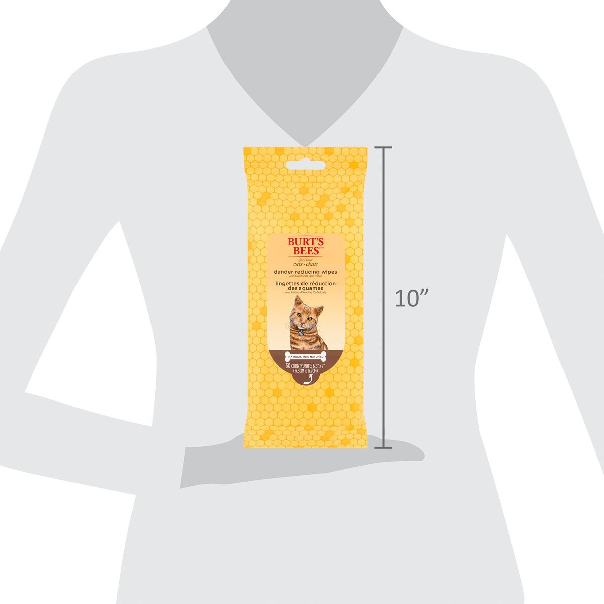 Burt's Bees Dander Reducing Grooming Wipes for Cats, 50 Wipes — product image 11