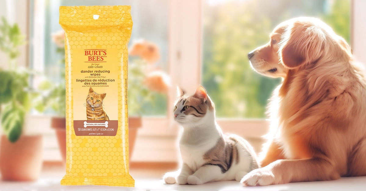 Burt's Bees Dander Reducing Grooming Wipes for Cats, 50 Wipes — product image 12