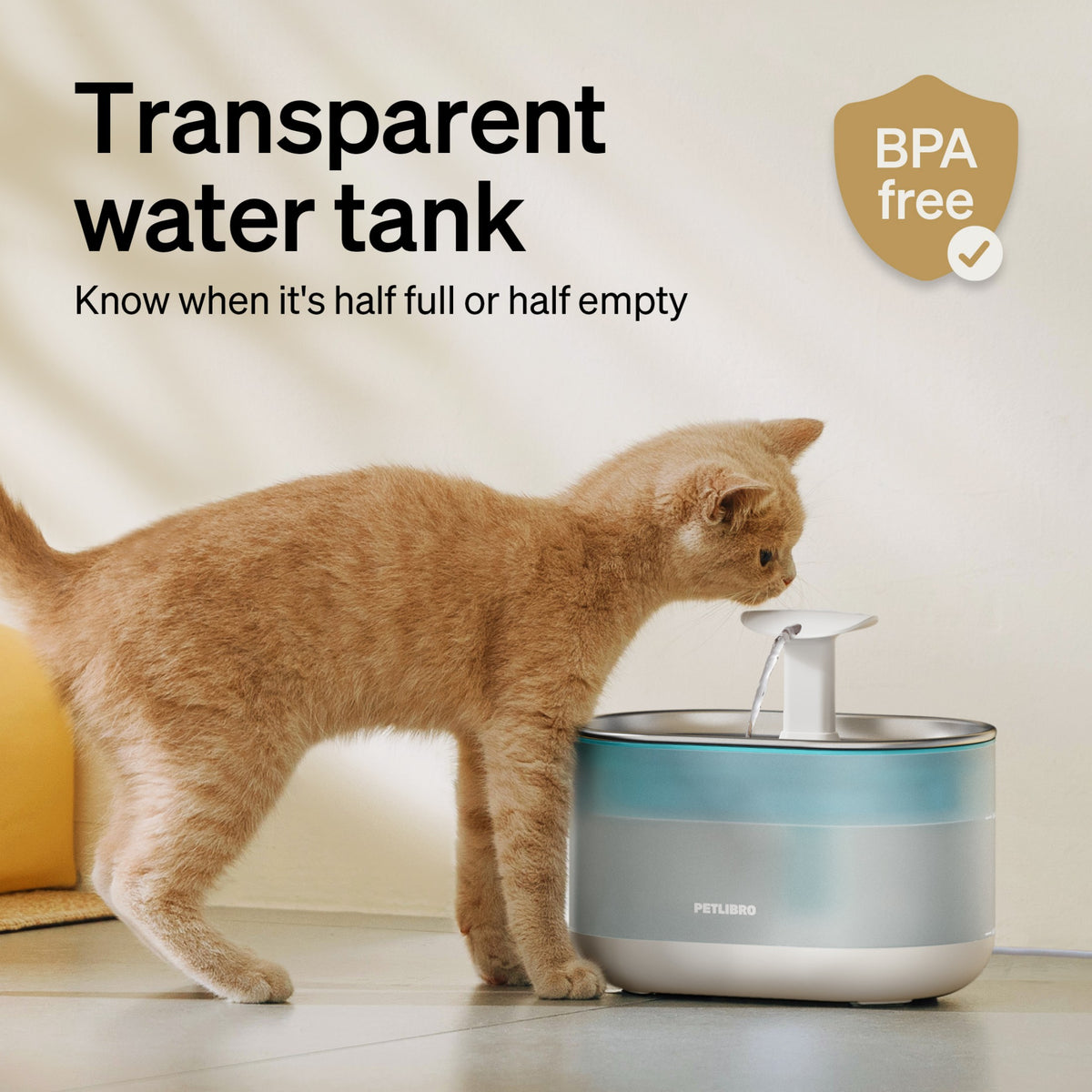 Capsule Stainless Cat Water Fountain — product image 5