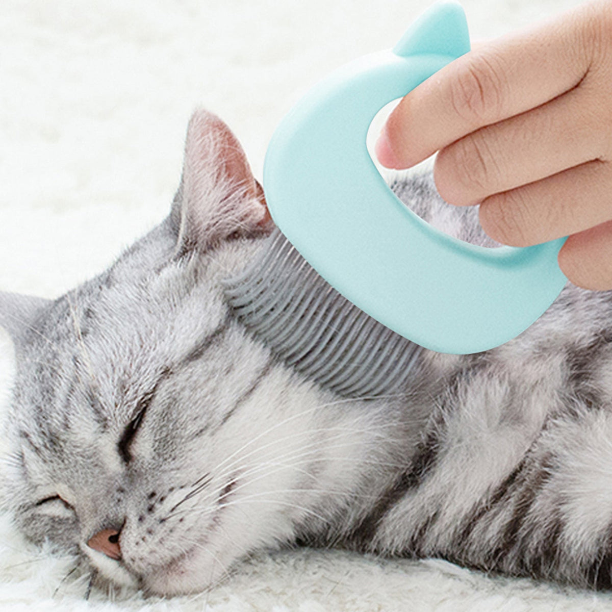 Cat Pet Hair Removal and Massaging Shell Comb Brush - 2 Pack — product image 4
