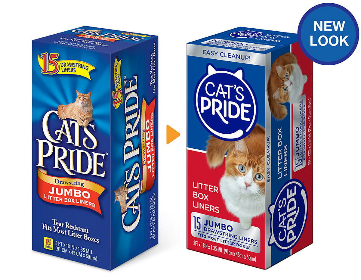 Cat's Pride Cat Litter Box Liners with Drawstring, Jumbo, 15 Count — product image 2