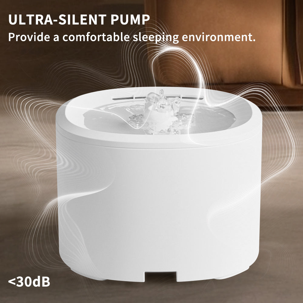 Cat Water Fountain, Automatic Super Silent Pet Drinking Dispenser Dog Water Bowl Dispenser for Indoor, 3L — product image 2
