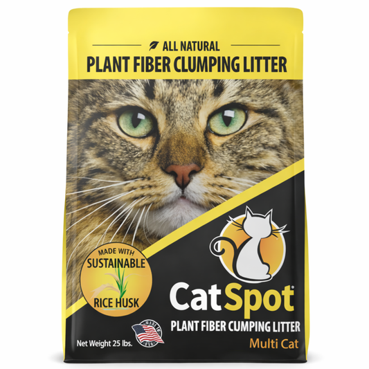 Catspot Lightweight All Natural Plant Fiber Clumping Cat Litter, Chemical Free