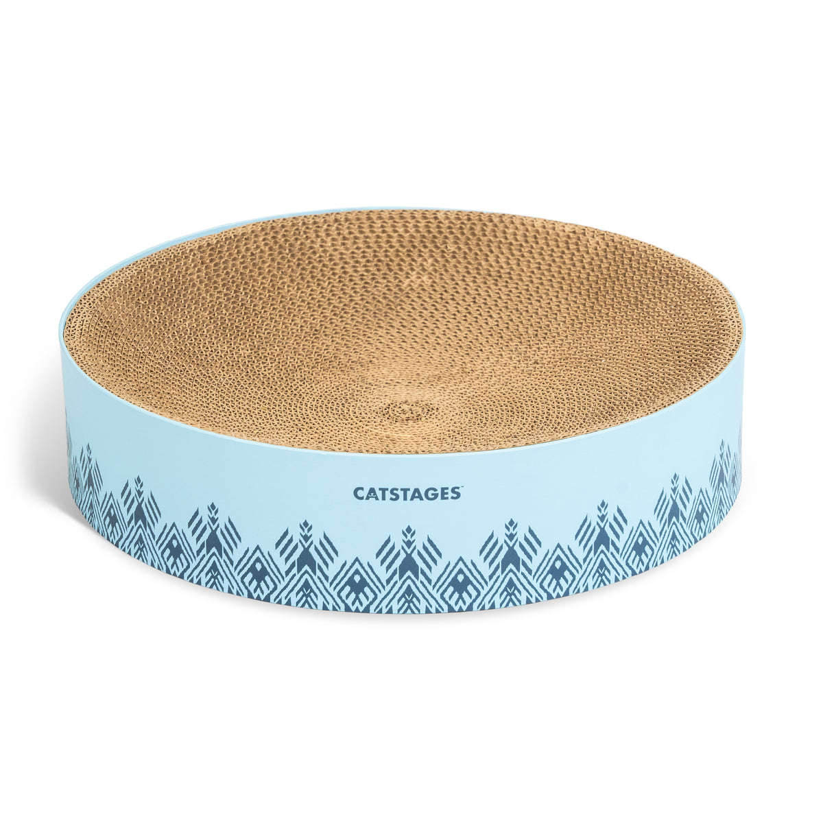 Catstages Scratch & Snuggle Cat Scratcher Bowl in Blue for 10lb Cats