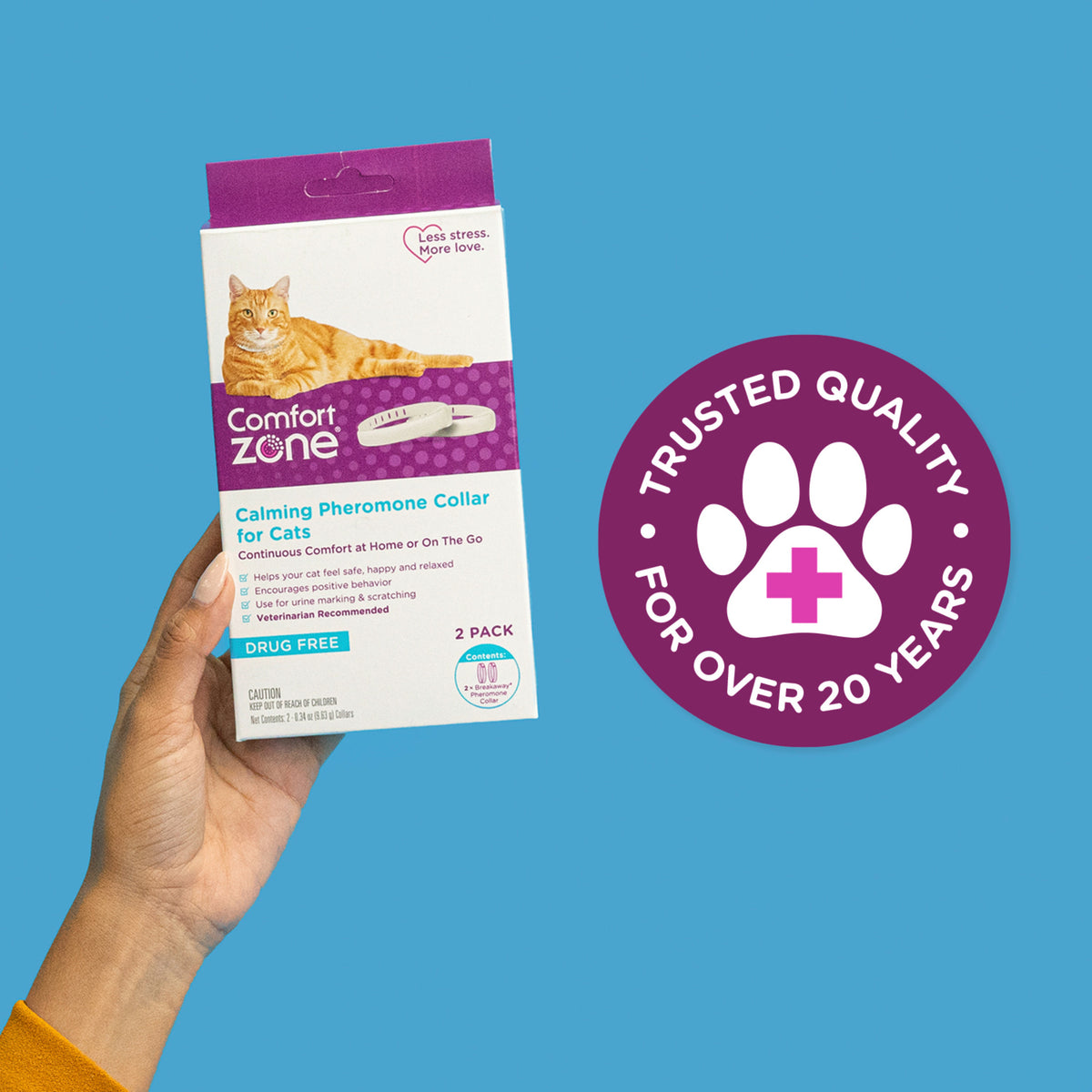 Comfort Zone Calming Collar for Cats: 1 Pack — product image 7