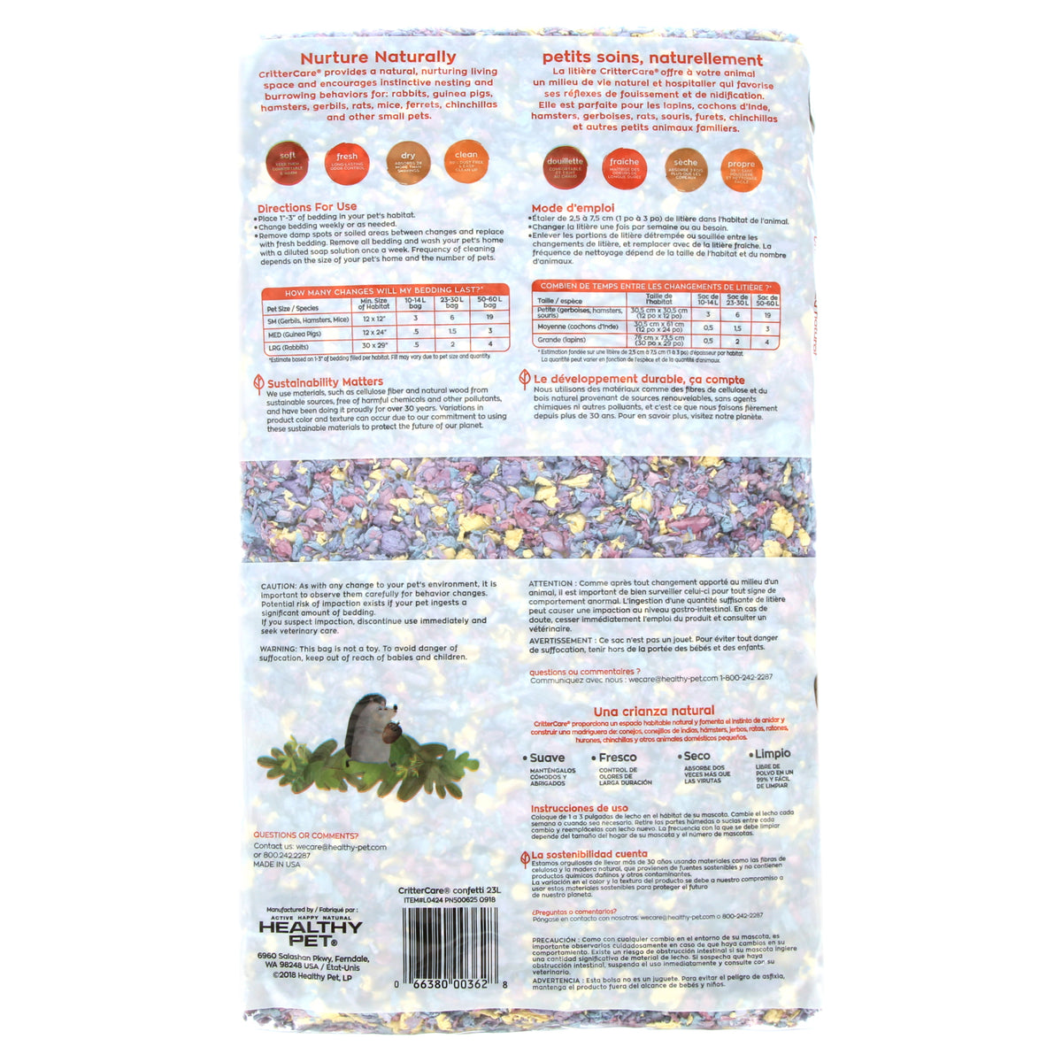 CritterCare Confetti Natural Paper Small Pet Bedding, 23 L — product image 14
